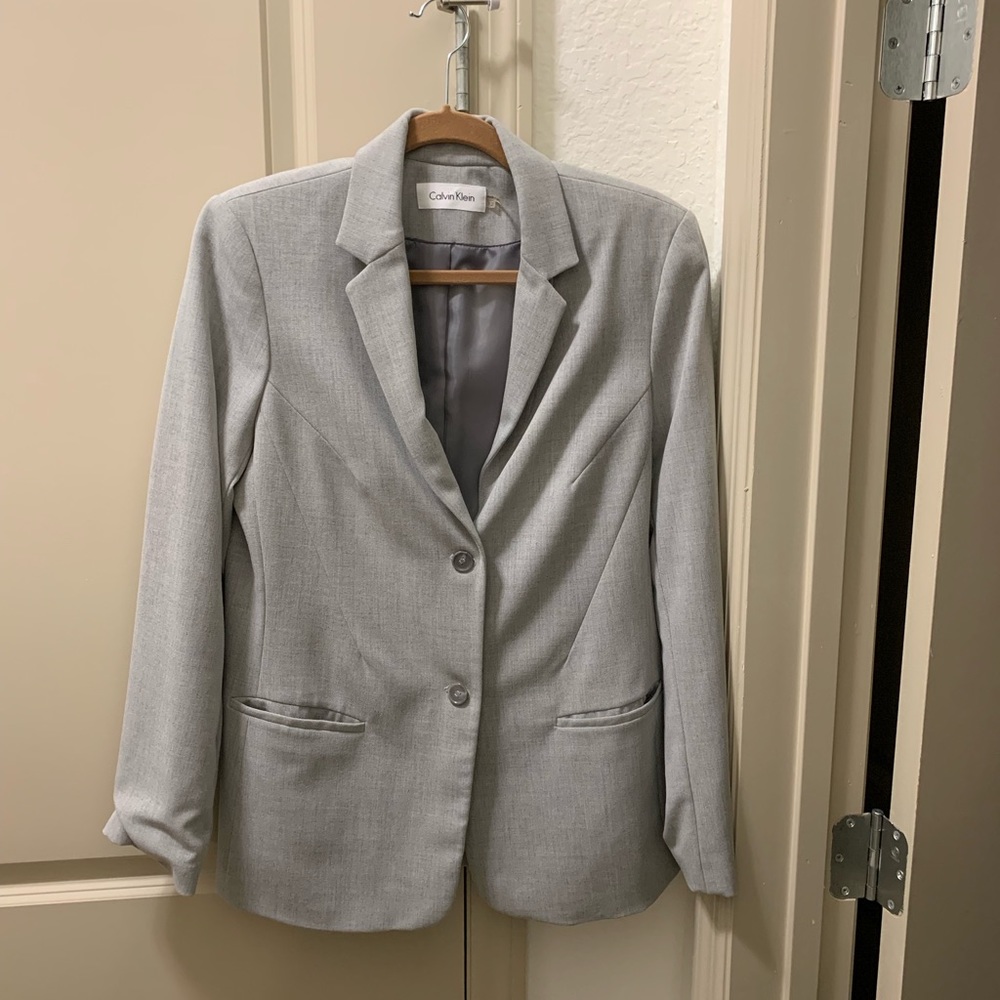 Calvin Klein Light Gray Women’s Pantsuit Size 12